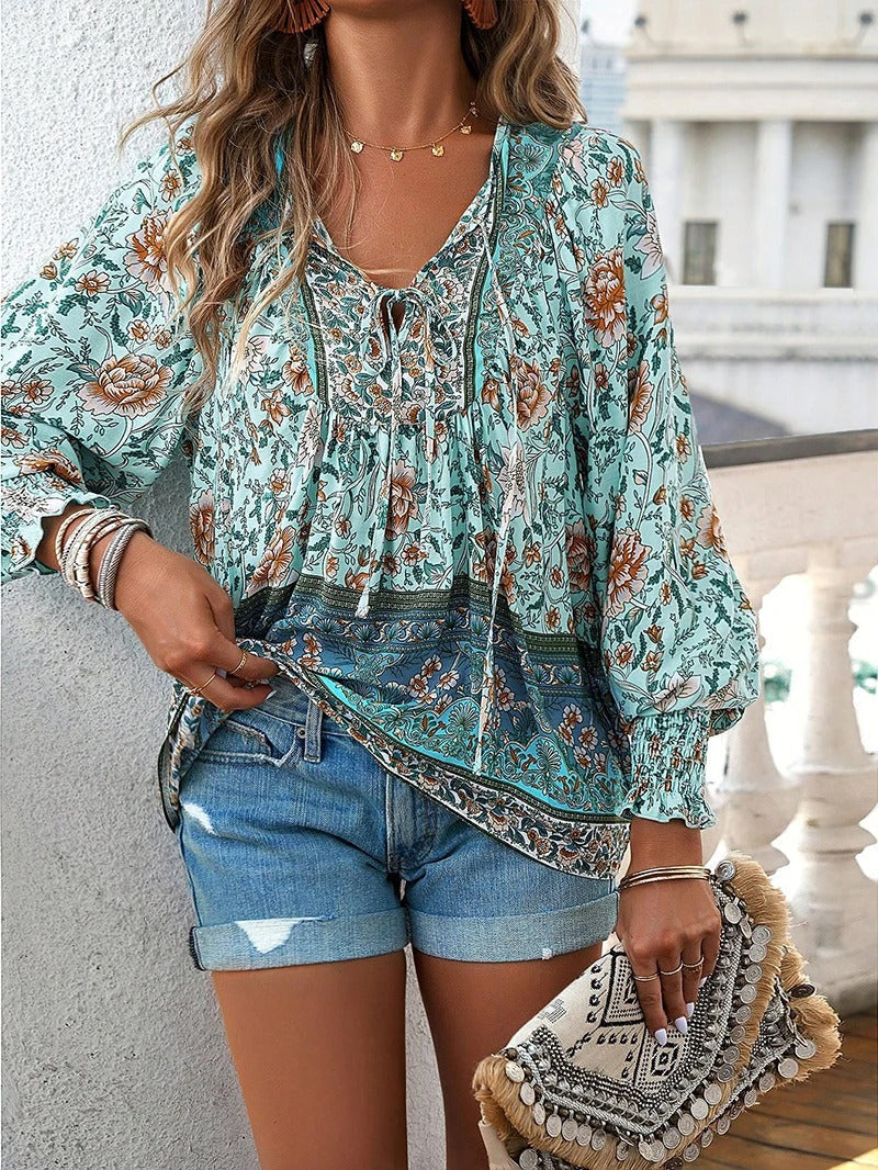 Noor™ | Zomer Gebloemde Top