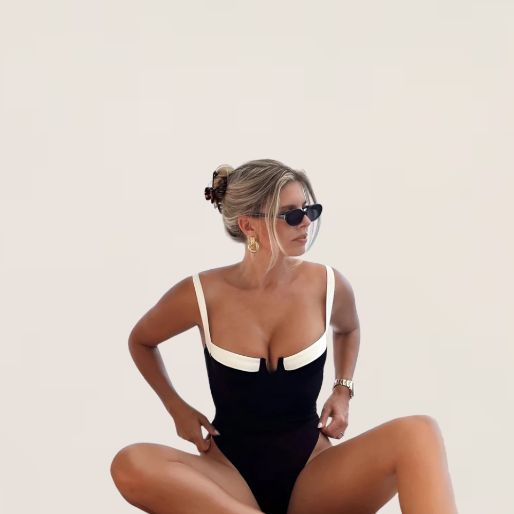 Sofie™ | Glanzend Badpak Eénstuk