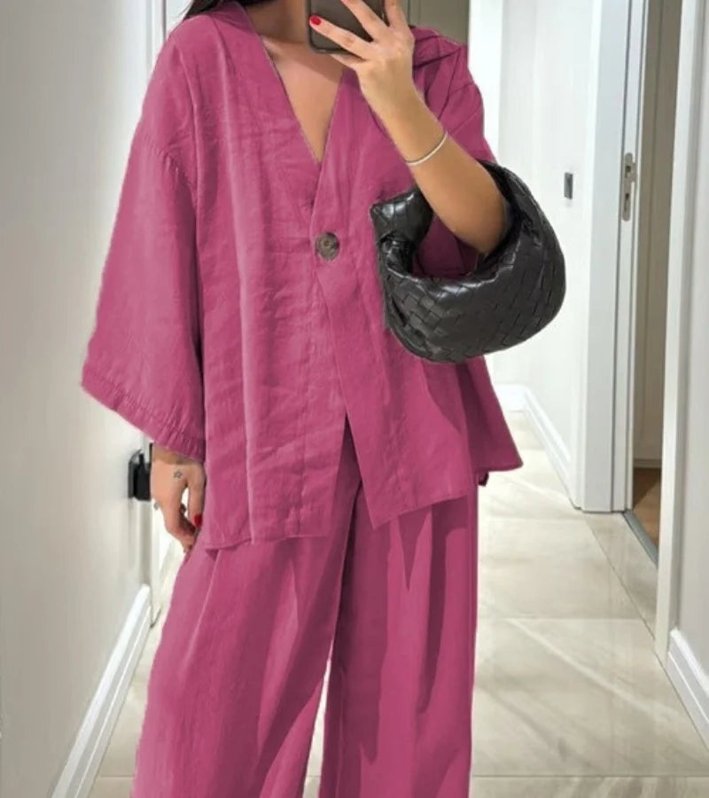 Nora™ | Luchtige Broek-Blazer Set