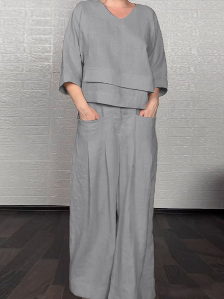 Nina | Relaxte Katoen-Linen Set