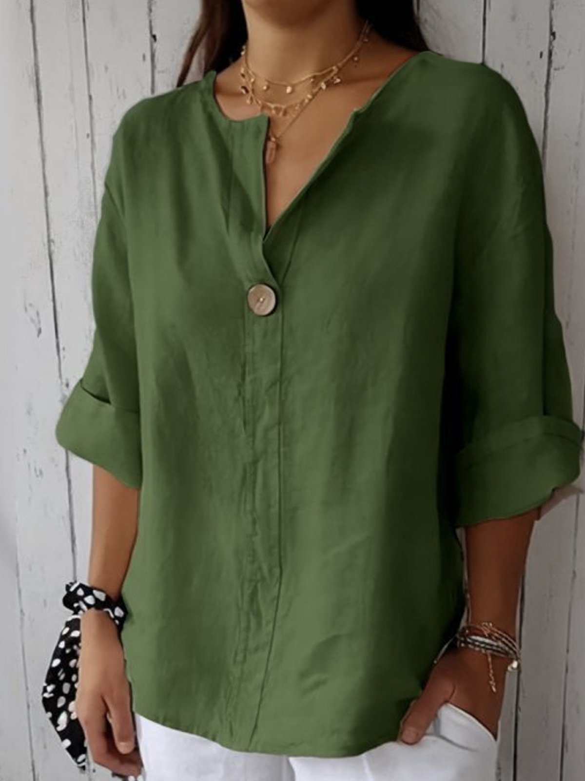 Mila™ | Casual V-Hals Blouse