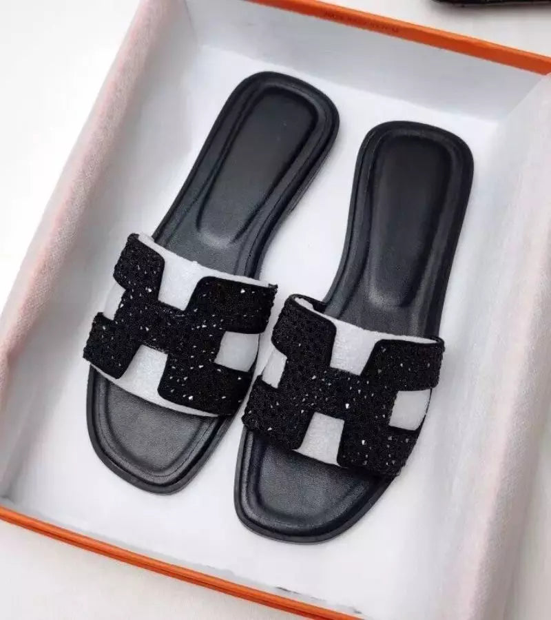 Yara™ | Elegante Slingback met Strass