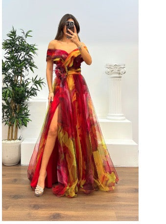 Babette – Prachtige Off-Shoulder Maxi-jurk