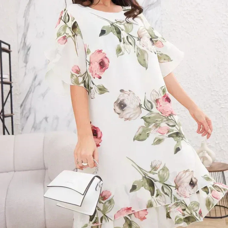 Amélie™ | Chiffon Bloemenjurk Dames
