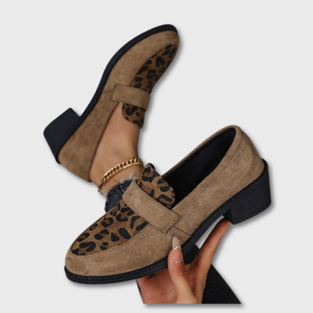 Sofie™ | Retro Luipaard Instappers