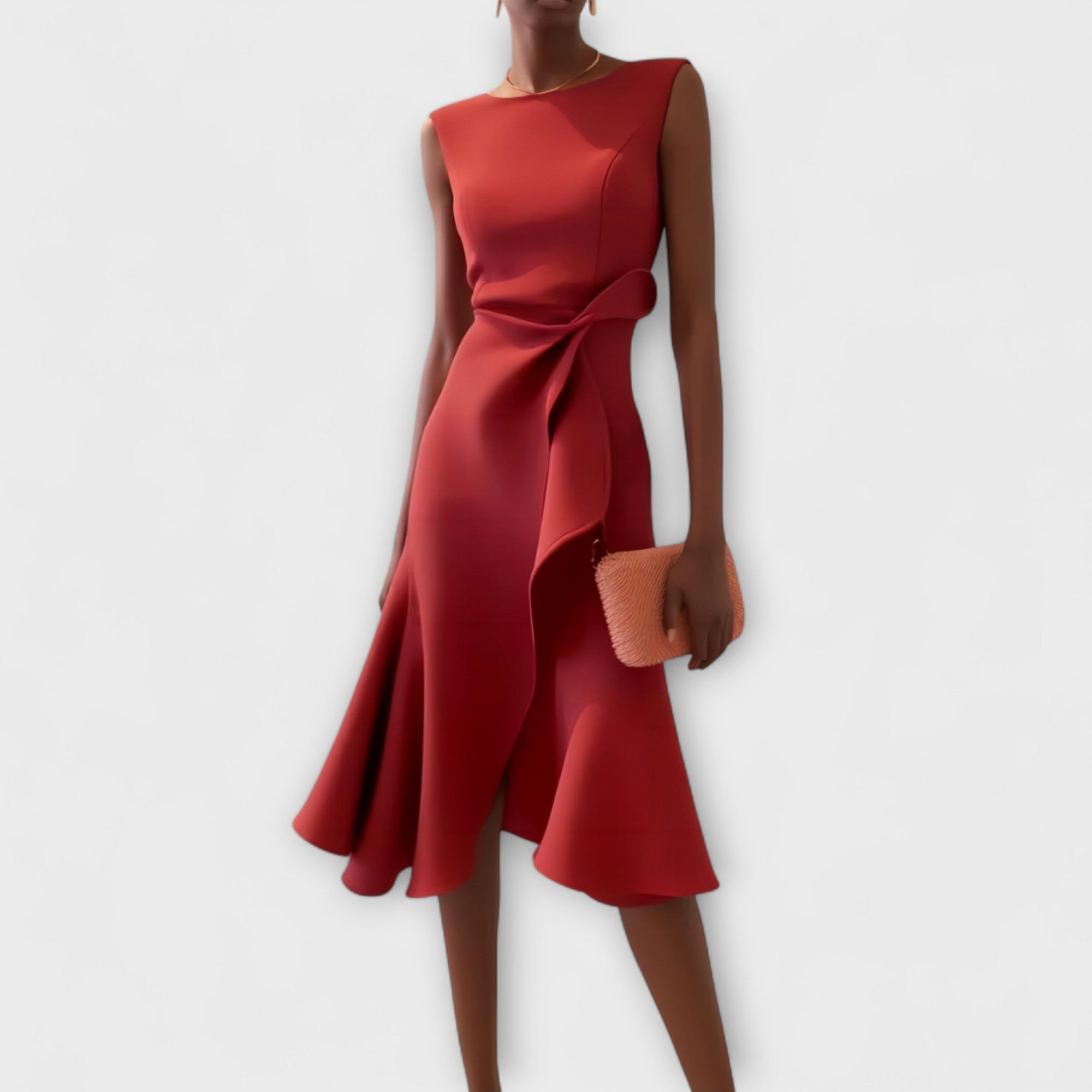Mireille™ | Asymmetrische Midi Jurk