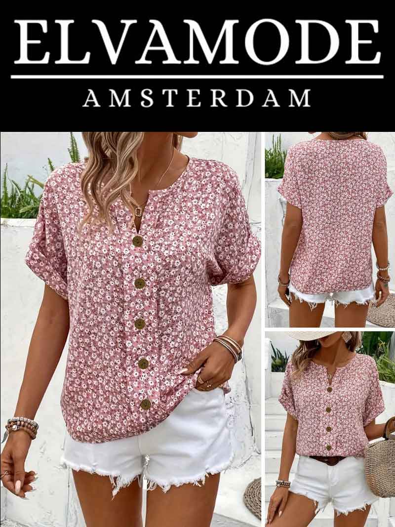 Tess™ | Notch Kraag Blouse