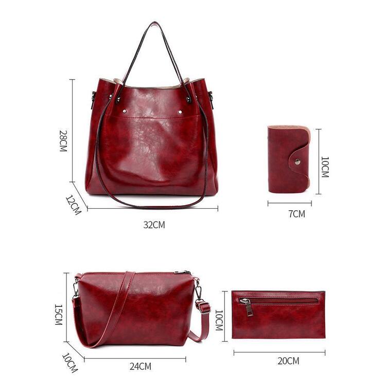 Lynn | Vintage Zachte 4-Delige Tas Set