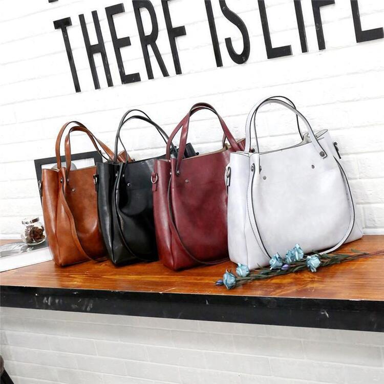 Lynn | Vintage Zachte 4-Delige Tas Set