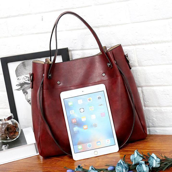 Lynn | Vintage Zachte 4-Delige Tas Set