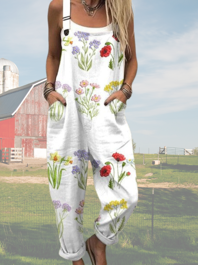 Mira™ | Jumpsuit Met Bloemenprint