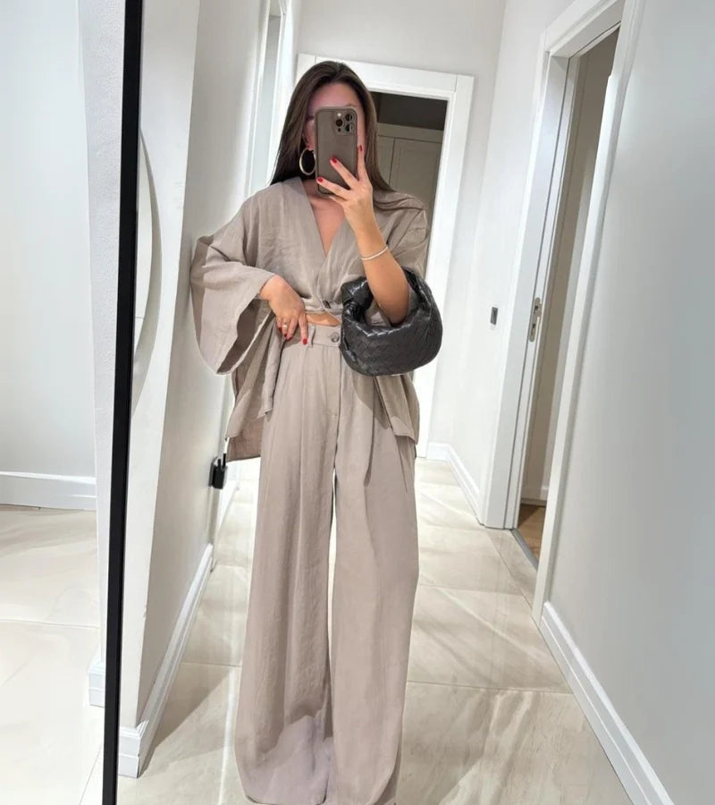 Nora™ | Luchtige Broek-Blazer Set