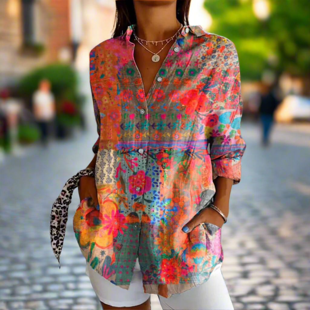Mila | Premium Bloemen Blouse