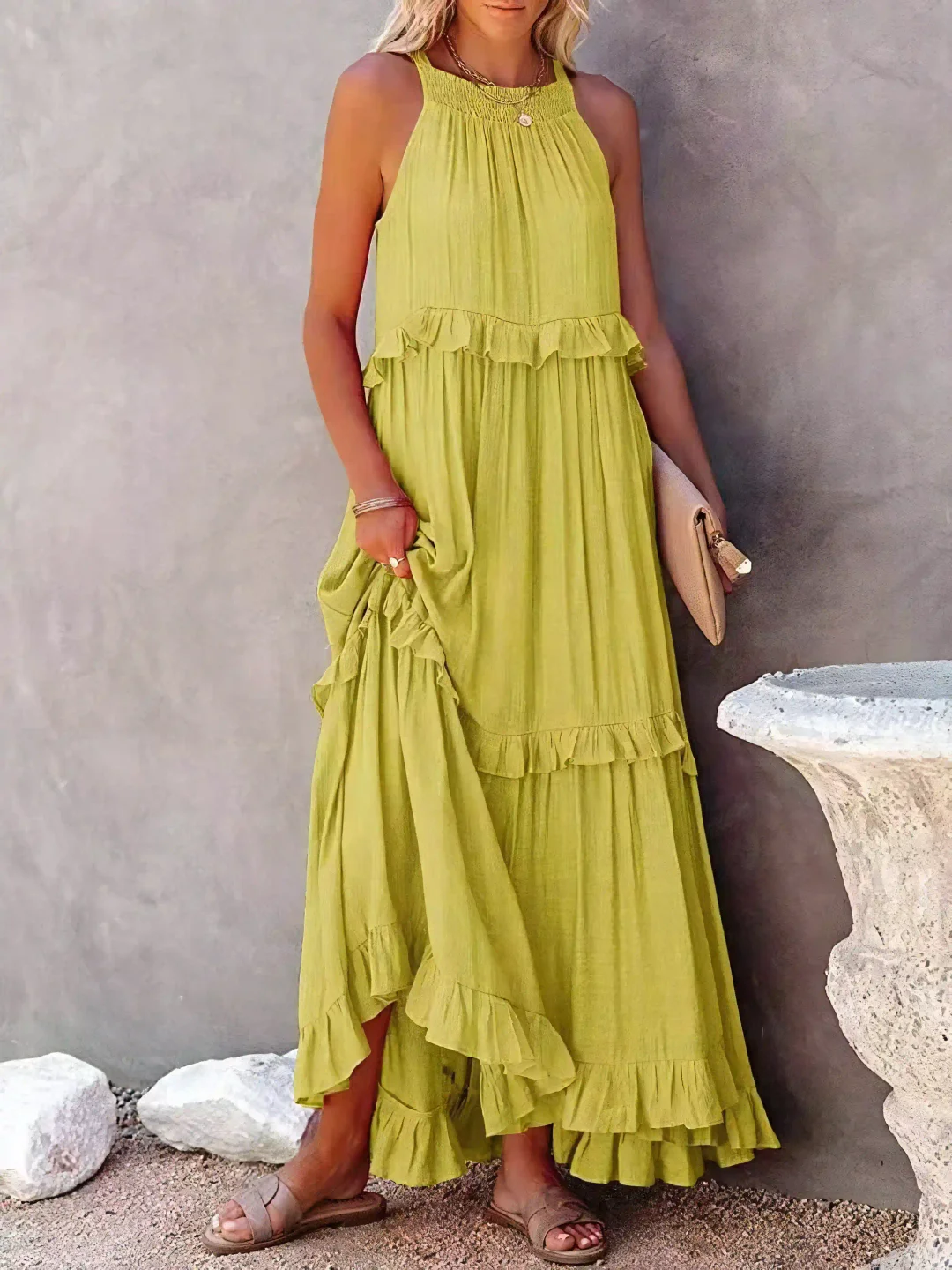 Femke | Ruffle Maxi Jurk