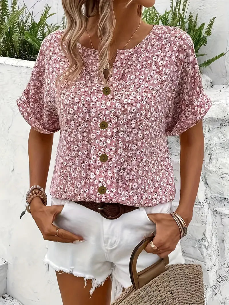 Tess™ | Notch Kraag Blouse