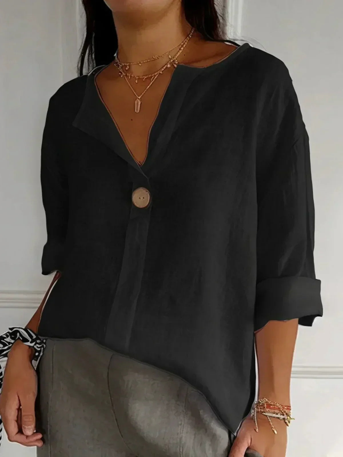Mila™ | Casual V-Hals Blouse