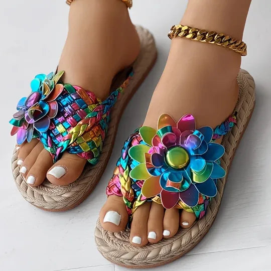 Rossi | ELEGANTE SANDALEN MET 3D BLOEM