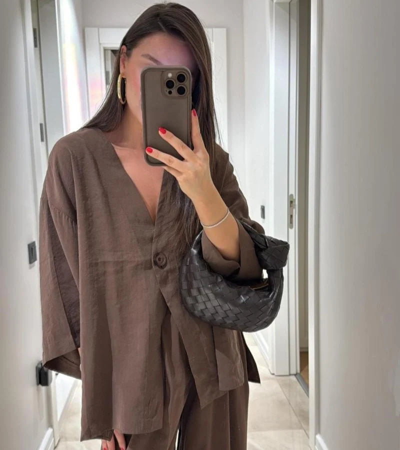 Nora™ | Luchtige Broek-Blazer Set