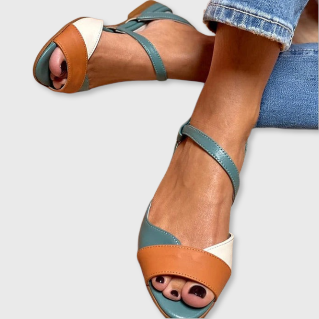 Tessa™ | Tricolour Open Sandalen
