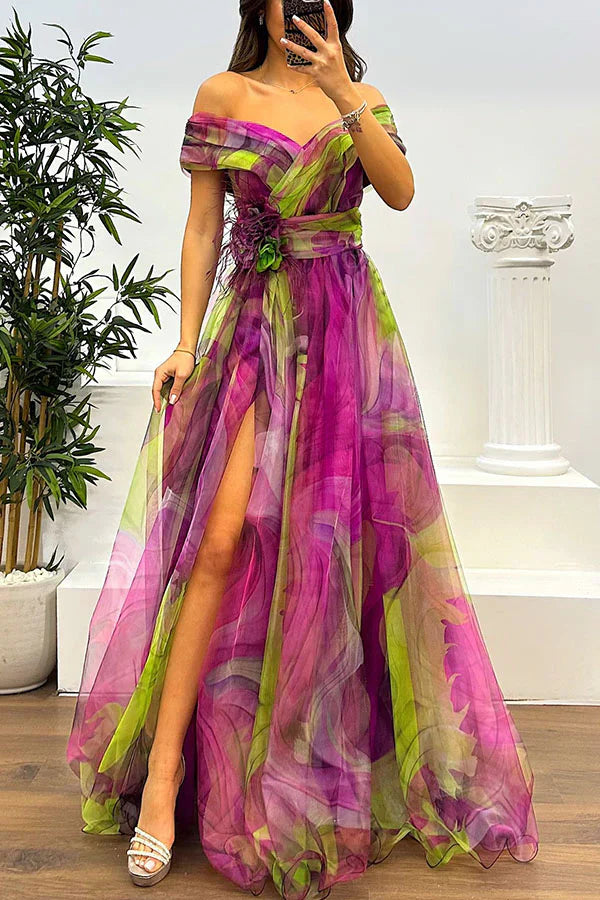 Babette – Prachtige Off-Shoulder Maxi-jurk