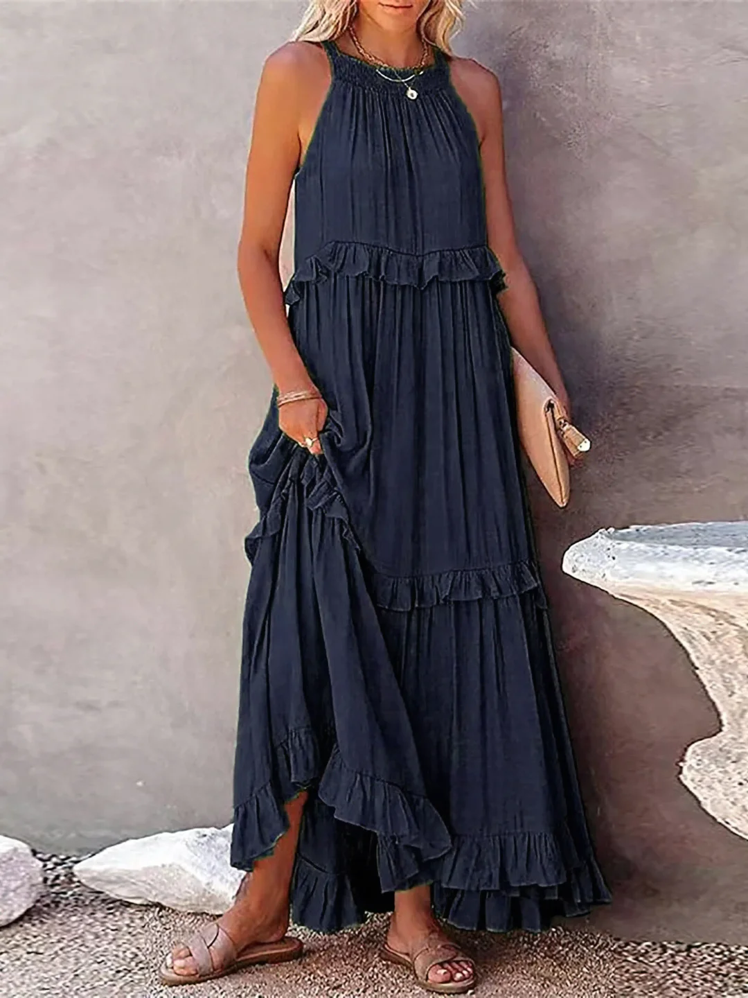 Femke | Ruffle Maxi Jurk