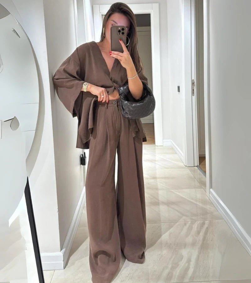 Nora™ | Luchtige Broek-Blazer Set