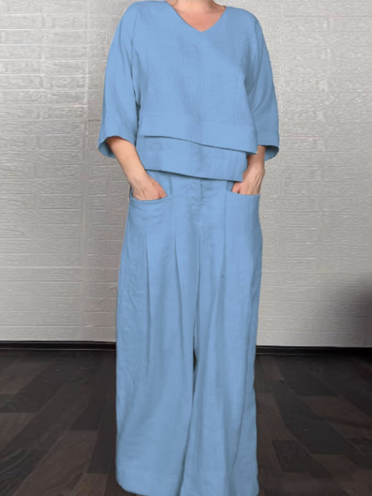 Nina | Relaxte Katoen-Linen Set