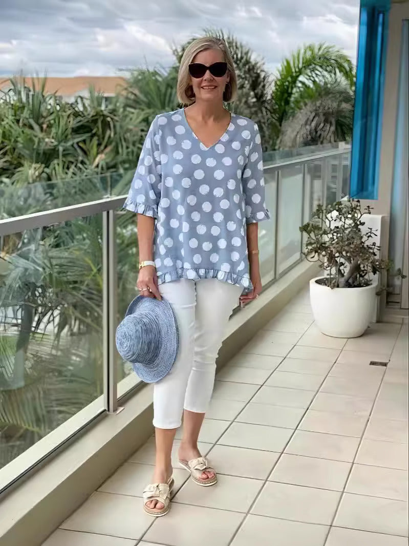 Chloe™ | Stijlvolle V-Hals Blouse