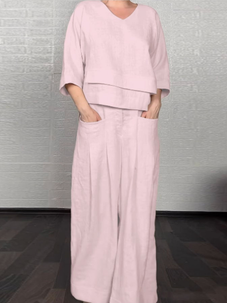 Nina | Relaxte Katoen-Linen Set
