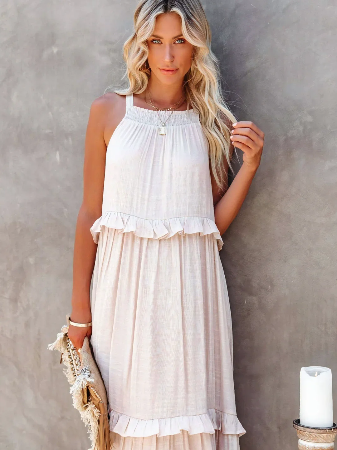 Femke | Ruffle Maxi Jurk