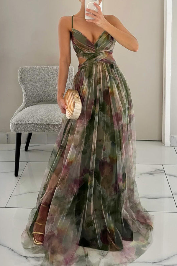 Carola™ – Bloemen Maxi-jurk