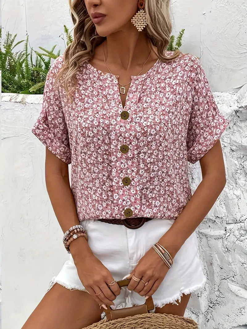 Tess™ | Notch Kraag Blouse