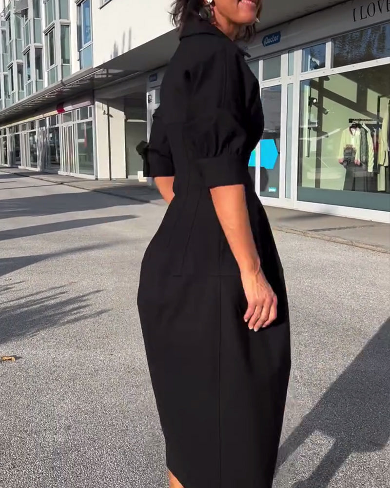 Fleur | Comfortabele Lange Jurk