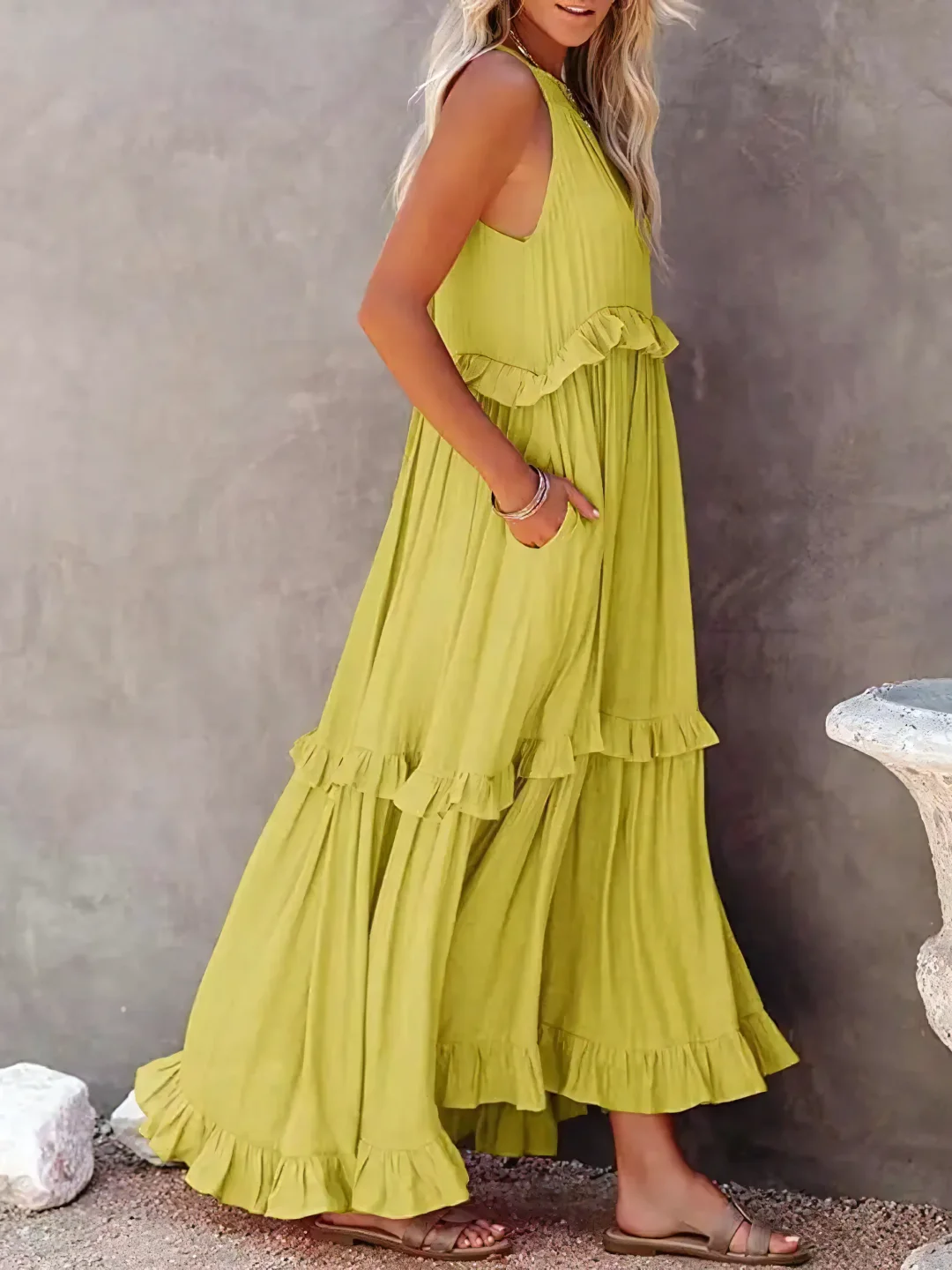 Femke | Ruffle Maxi Jurk