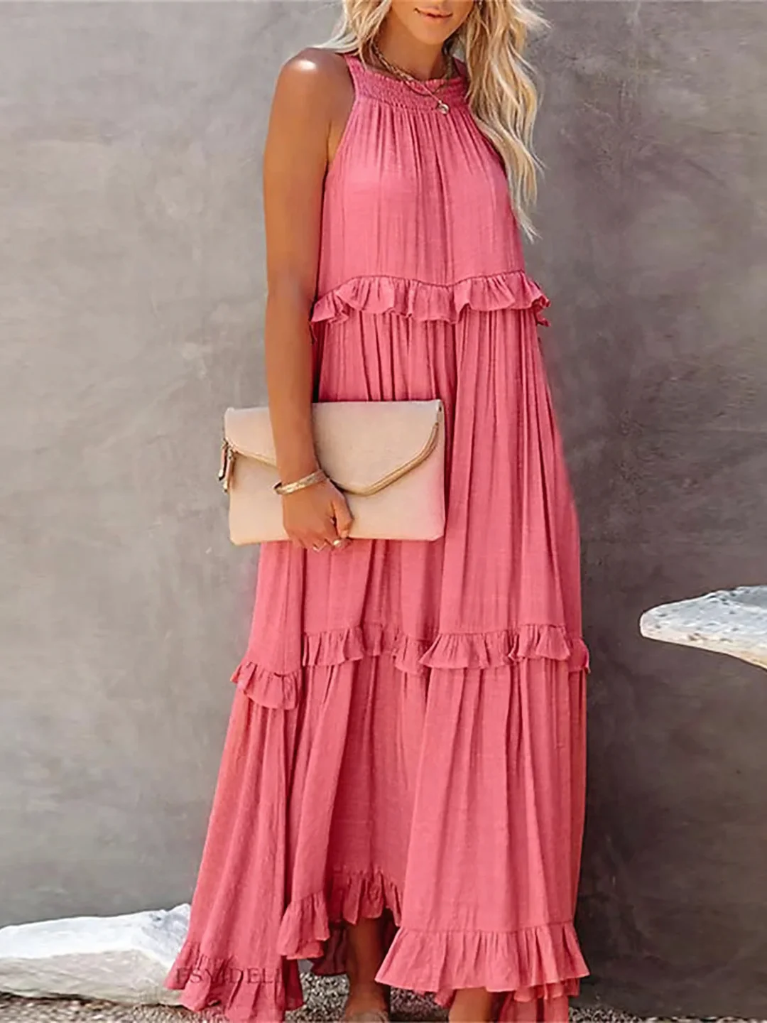 Femke | Ruffle Maxi Jurk
