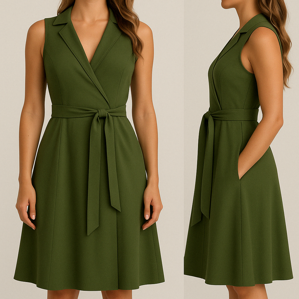 Roos | Casual Mouwloze Jurk