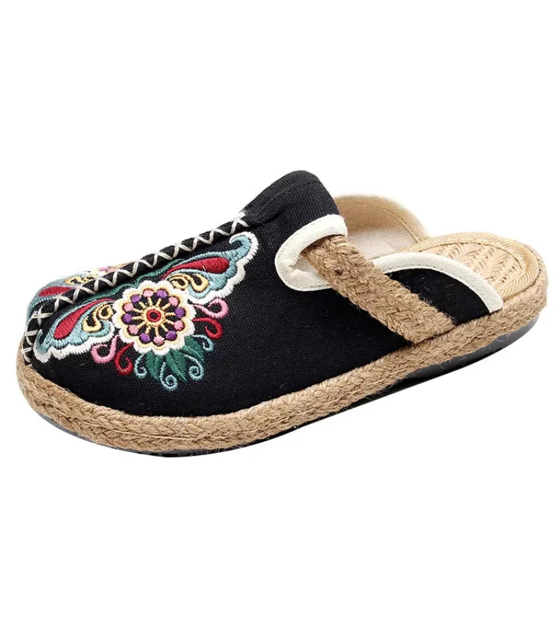 FLORA | Ultra Lichte Geborduurde Sandalen
