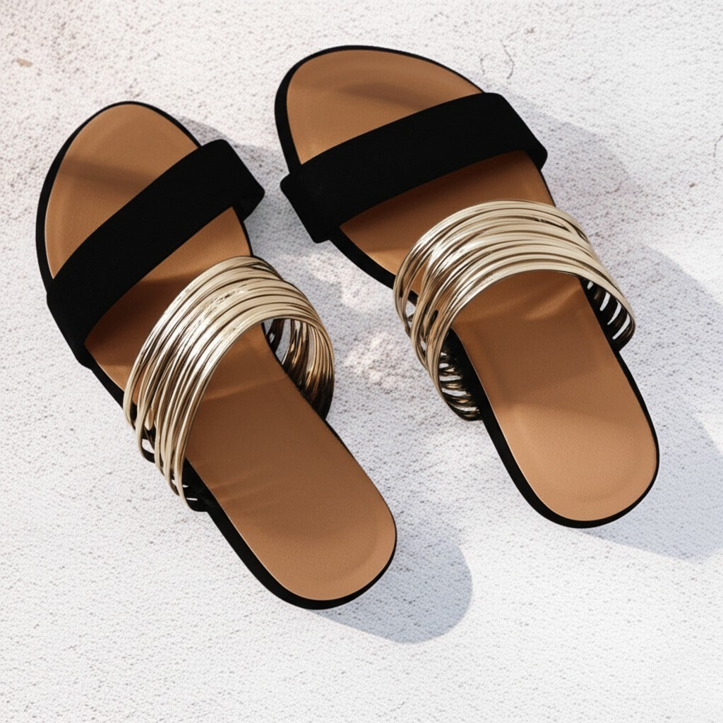 Olivia™ | Gouden Oasis Slippers