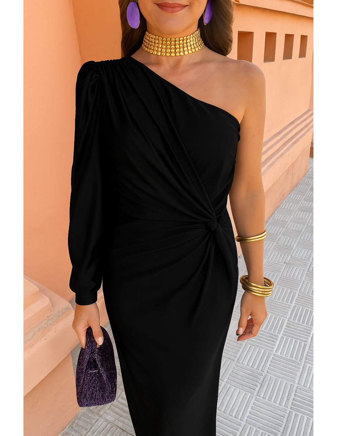 Yara™ | Één-Schouder Maxi Jurk