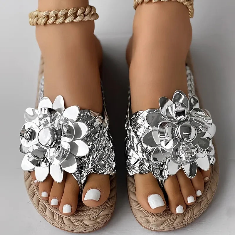 Rossi | ELEGANTE SANDALEN MET 3D BLOEM