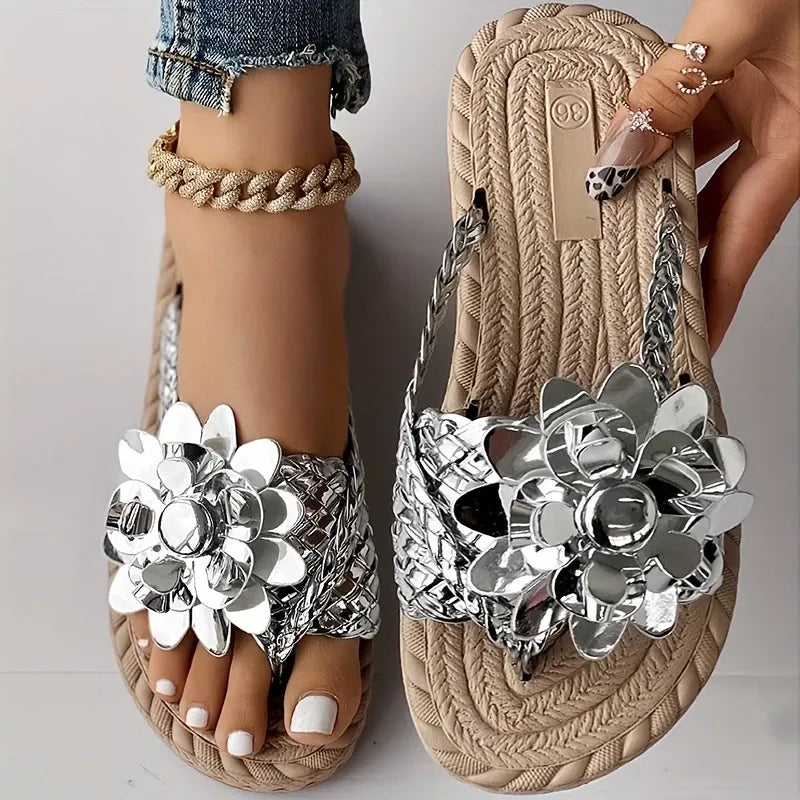 Rossi | ELEGANTE SANDALEN MET 3D BLOEM