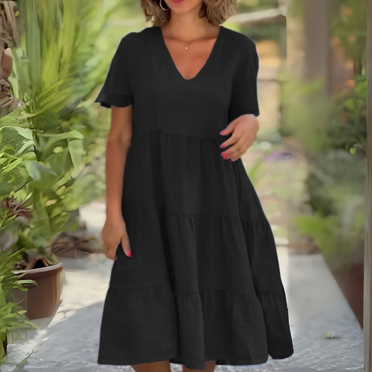 Nina | V-Hals Zomerjurk