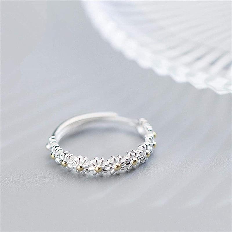Nina™ | Zilveren Margriet Ring