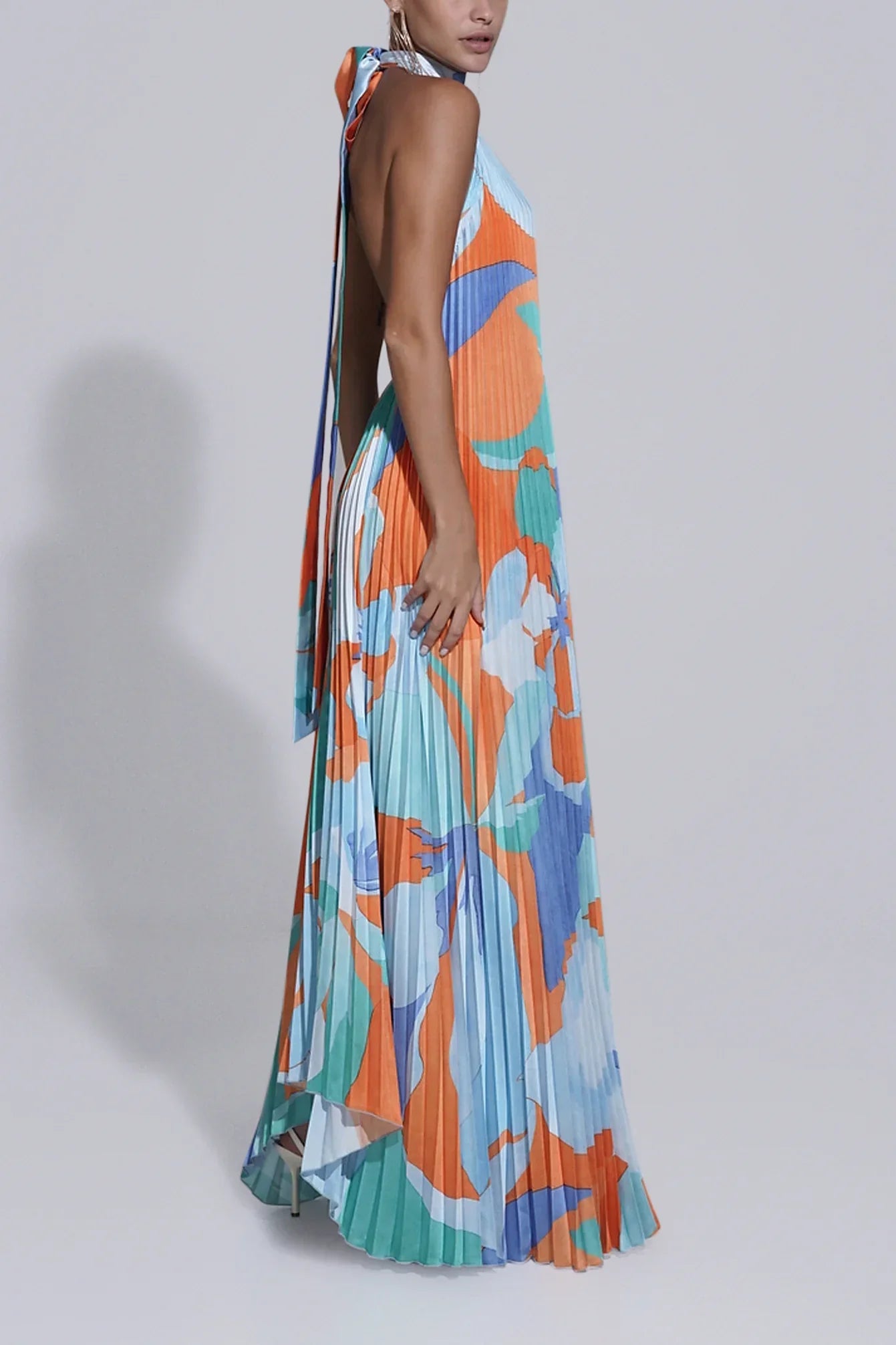 Sanne – Halter Maxi Jurk