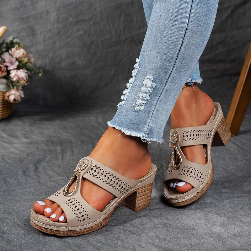 Noor™ | Vintage Platte Sandalen
