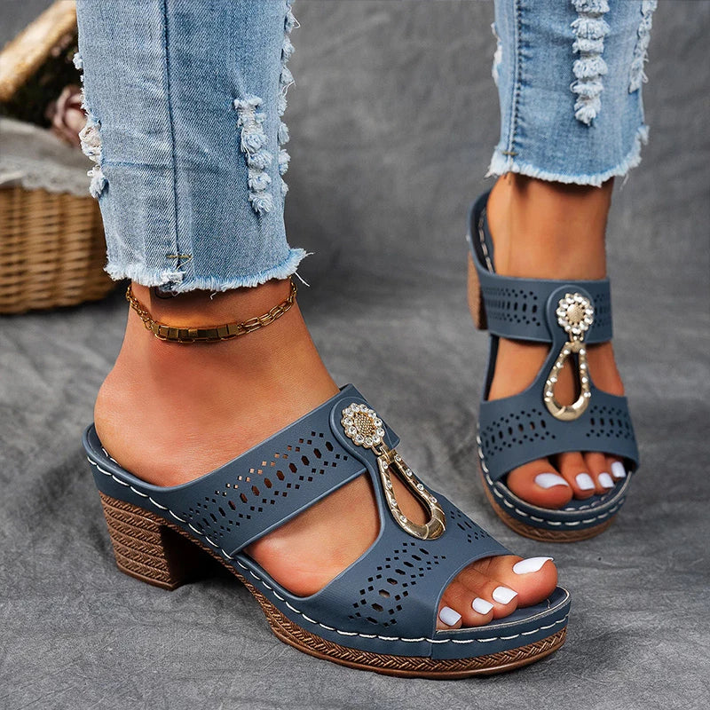 Noor™ | Vintage Platte Sandalen