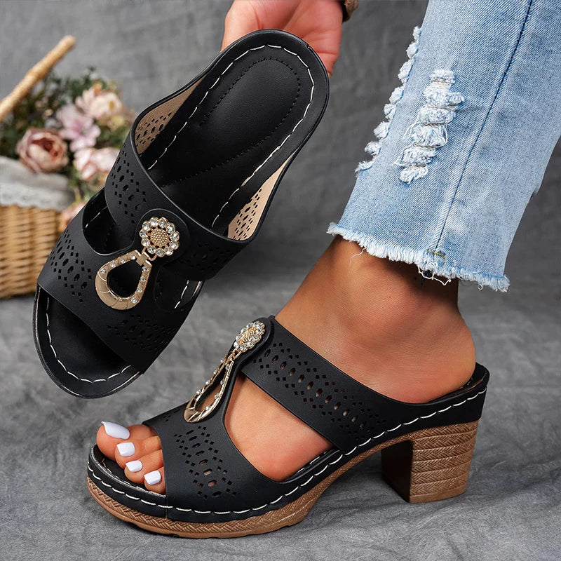 Noor™ | Vintage Platte Sandalen