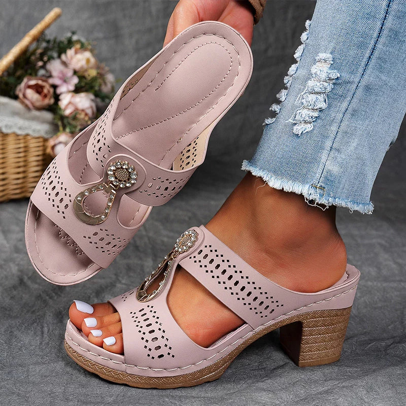 Noor™ | Vintage Platte Sandalen