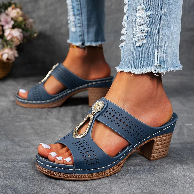 Noor™ | Vintage Platte Sandalen