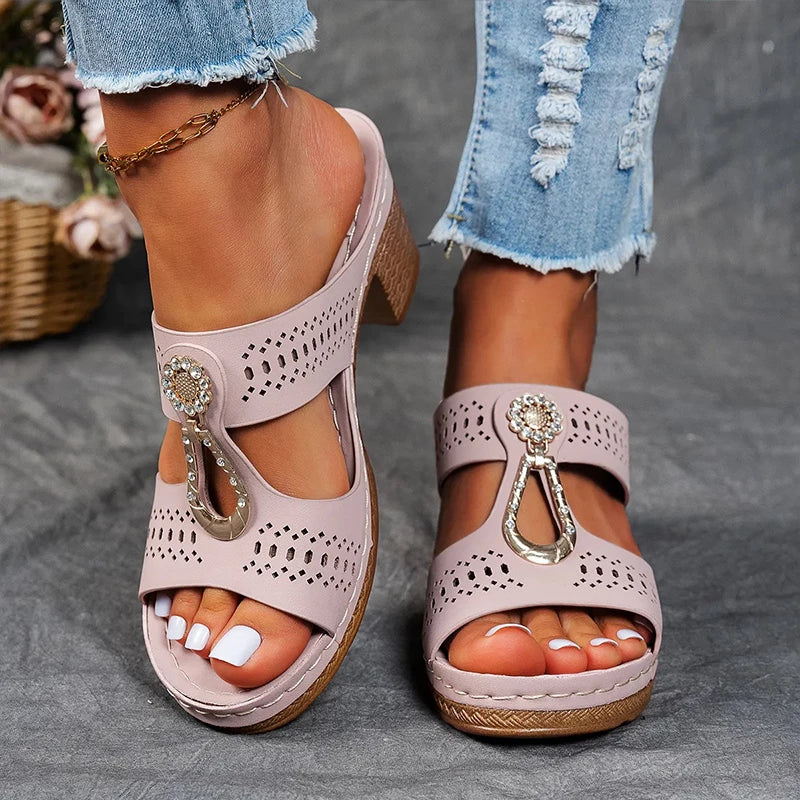 Noor™ | Vintage Platte Sandalen